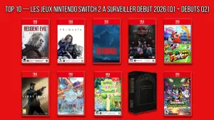 TOP 10 — Les jeux Nintendo Switch 2 à surveiller début 2026 (Q1 + débuts Q2)